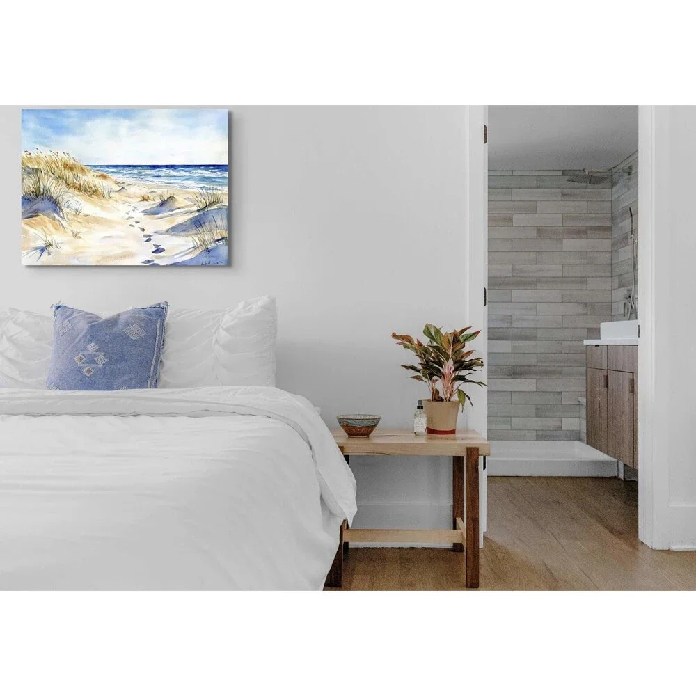 Coastal Dune Path Canvas Print - 11 tall x14 wide